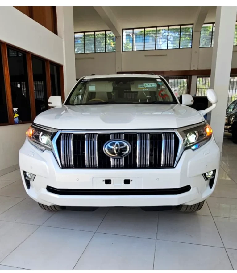 2019 Toyota Land Cruiser Prado TX – White, 2019 model, used car for sale at Carmart Mombasa