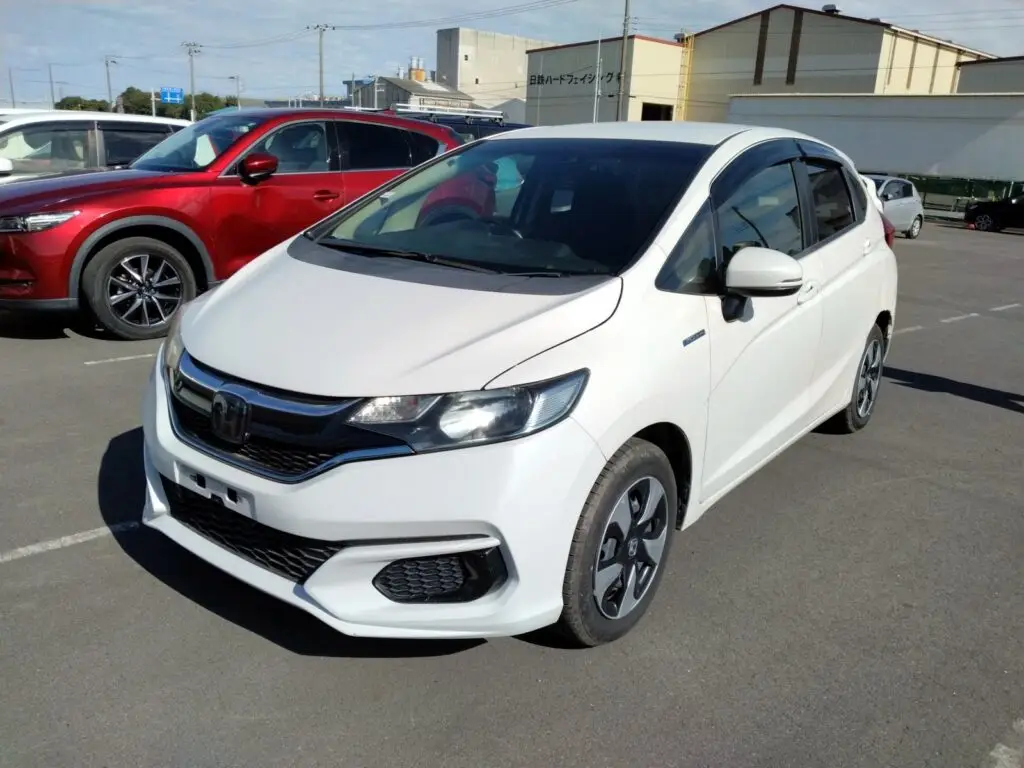 2019 Honda Fit Hybrid – White, used car for sale at Carmart Mombasa