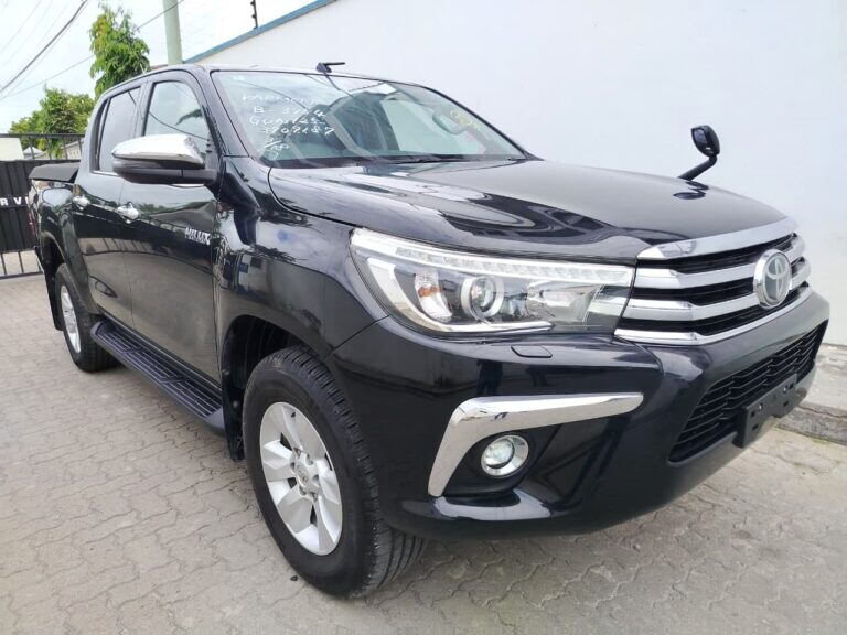 2019 Toyota Hilux Double Cab – Black, 2019 model, used car for sale at Carmart Mombasa