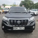 2015 Toyota Prado TX black front view for sale in Mombasa