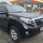 2015 Toyota Prado TX black front angle at Carmart Mombasa