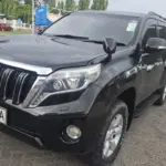 2015 Toyota Prado TX black front side view for sale in Mombasa