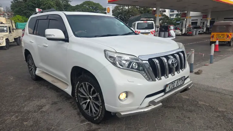 2017 Toyota Prado TX – White, 2017 model, used car for sale at Carmart Mombasa